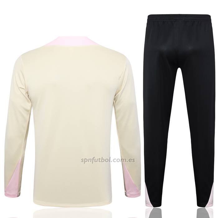 Chandal de Sudadera del Paris Saint-Germain Jordan Nino 2024-2025 Amarillo